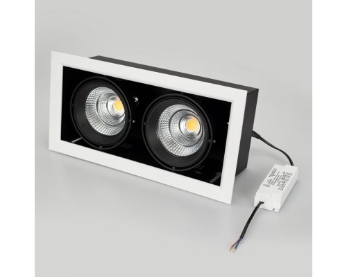 Светильник CL-KARDAN-S375x190-2x25W White6000 (WH-BK, 30 deg) 028862 Arlight Светильник CL-KARDAN-S375x190-2x25W White6000 (WH-BK, 30 deg) 028862 Arlight