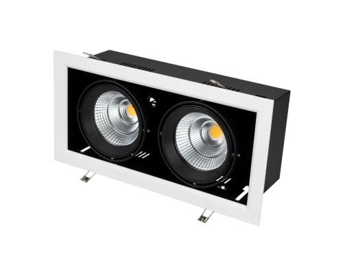 Светильник CL-KARDAN-S375x190-2x25W Warm3000 (WH-BK, 30 deg) 028863 Arlight