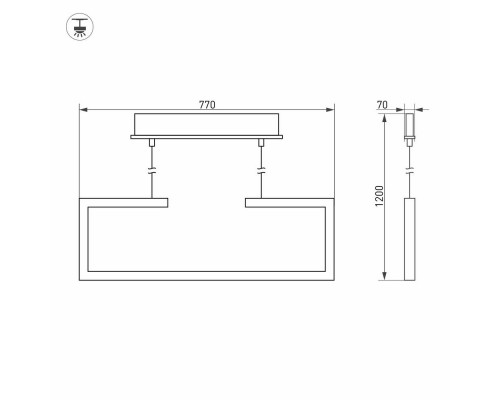 Светильник SP-MARQUO-S770x70-20W Warm3000 (WH, 120 deg) 029115 Arlight