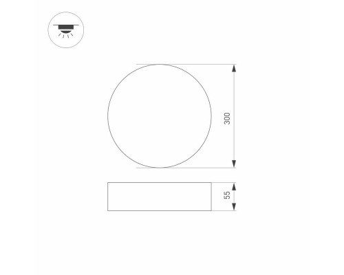 Светильник SP-RONDO-R300-36W Day4000 (WH, 120 deg, 230V) 029453 Arlight