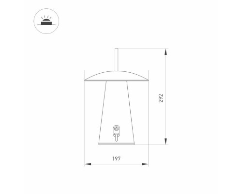 Светильник SP-PATIO-TAB-2W Warm3000 (WH, 127 deg) 030051 Arlight