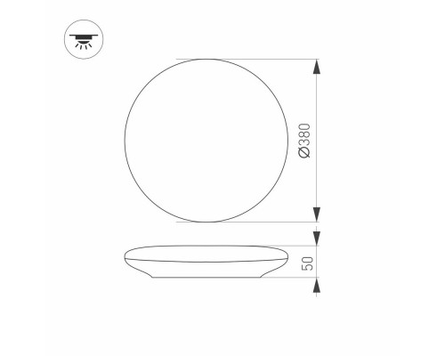 Светильник CL-FRISBEE-MOTION-R380-25W Warm3000 (WH, 180 deg, 230V) 030163 Arlight Светильник CL-FRISBEE-MOTION-R380-25W Warm3000 (WH, 180 deg, 230V) 030163 Arlight