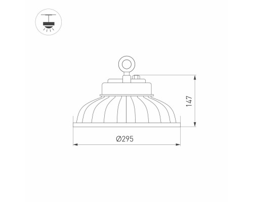 Светильник SP-DRAGON-PREMIUM-R295-120W Day5000 (GR, 60 deg, 230V) 031632 Arlight Светильник SP-DRAGON-PREMIUM-R295-120W Day5000 (GR, 60 deg, 230V) 031632 Arlight