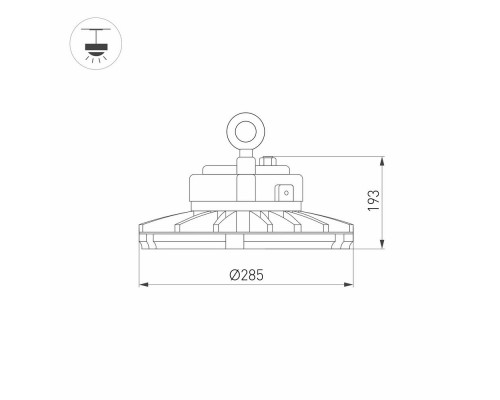 Светильник SP-FENIX-R285-150W White5000 (BK, 120 deg, 230V) 031696 Arlight Светильник SP-FENIX-R285-150W White5000 (BK, 120 deg, 230V) 031696 Arlight