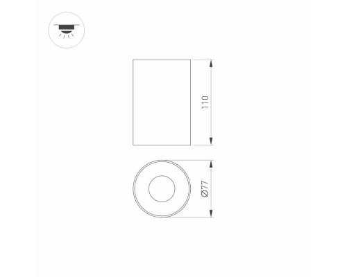 Корпус PLURIO-BASE-SURFACE-LONG-R77 (BK, 1-2, 200mA) 031707 Arlight Корпус PLURIO-BASE-SURFACE-LONG-R77 (BK, 1-2, 200mA) 031707 Arlight