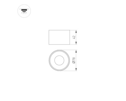 Корпус PLURIO-BASE-SURFACE-R77 (BK, 1-2, 200mA) 031708 Arlight Корпус PLURIO-BASE-SURFACE-R77 (BK, 1-2, 200mA) 031708 Arlight