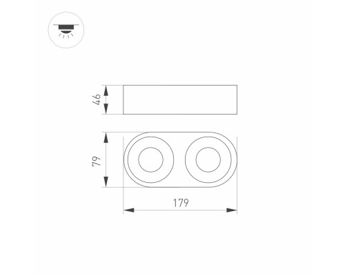 Корпус PLURIO-BASE-SURFACE-RS179x78 (BK, 1-2, 200mA) 031709 Arlight Корпус PLURIO-BASE-SURFACE-RS179x78 (BK, 1-2, 200mA) 031709 Arlight