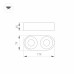 Корпус PLURIO-BASE-SURFACE-RS179x78 (BK, 1-2, 200mA) 031709 Arlight