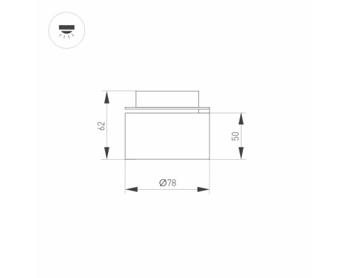 Модуль светодиодный PLURIO-LAMP-R77-9W Warm3000 (COP, 36 deg, 2-2, 38V, 200mA) 031837 Arlight