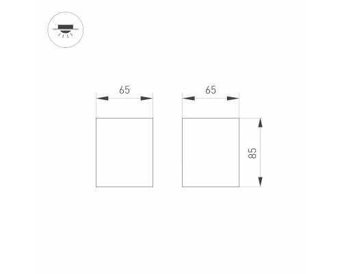 Светильник SP-ORIENT-SURFACE-TC-S65x65-10W Day4000 (WH, 30 deg, 230V) 031855 Arlight Светильник SP-ORIENT-SURFACE-TC-S65x65-10W Day4000 (WH, 30 deg, 230V) 031855 Arlight