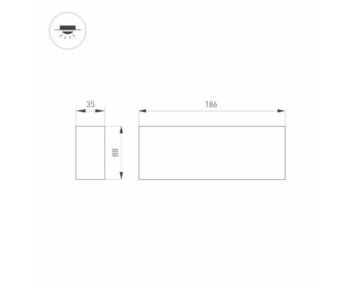 Светильник SP-ORIENT-SURFACE-TC-S186x35-15W Day4000 (BK, 30 deg, 230V) 031863 Arlight Светильник SP-ORIENT-SURFACE-TC-S186x35-15W Day4000 (BK, 30 deg, 230V) 031863 Arlight