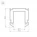 Профиль-держатель MAG-STRETCH-45-2000 032752(1) Arlight