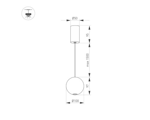 Светильник SP-ELEMENTA-ORB-R100-9W Warm3000 (WH, 39 deg, 230V) 032765 Arlight Светильник SP-ELEMENTA-ORB-R100-9W Warm3000 (WH, 39 deg, 230V) 032765 Arlight
