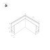 Коннектор угловой MAG-CON-2538-L90 (BK) 033247 Arlight