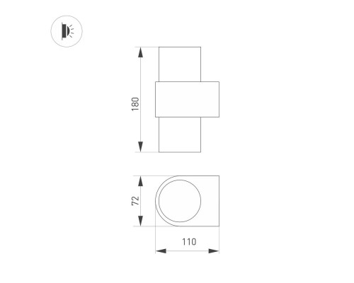 Светильник SP-SPICY-WALL-TWIN-S180x72-2x6W Day4000 (GD, 40 deg) 033264 Arlight Светильник SP-SPICY-WALL-TWIN-S180x72-2x6W Day4000 (GD, 40 deg) 033264 Arlight