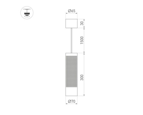 Светильник SP-SPICY-HANG-R70-13W Day4000 (GD, 50 deg, 230V) 033666 Arlight