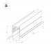Трек встраиваемый MAG-TRACK-4560-FDW-2000 (BK) 034679 Arlight