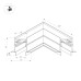 Коннектор угловой MAG-CON-4560-FDW-L90 (BK) 034681 Arlight