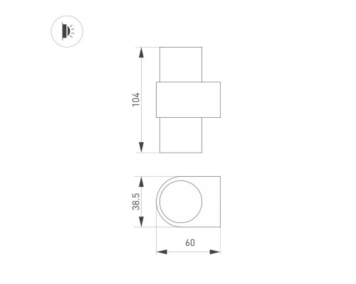 Светильник SP-SPICY-WALL-MINI-TWIN-S104x39-2x3W Day4000 (WH, 40 deg, 230V) 035561 Arlight Светильник SP-SPICY-WALL-MINI-TWIN-S104x39-2x3W Day4000 (WH, 40 deg, 230V) 035561 Arlight