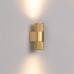 Светильник SP-SPICY-WALL-MINI-TWIN-S104x39-2x3W Warm3000 (GD, 40 deg, 230V) 035562 Arlight