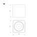 Светильник SP-CUBUS-S100x100-8W Warm3000 (BK, 45 deg, 230V) 036052 Arlight
