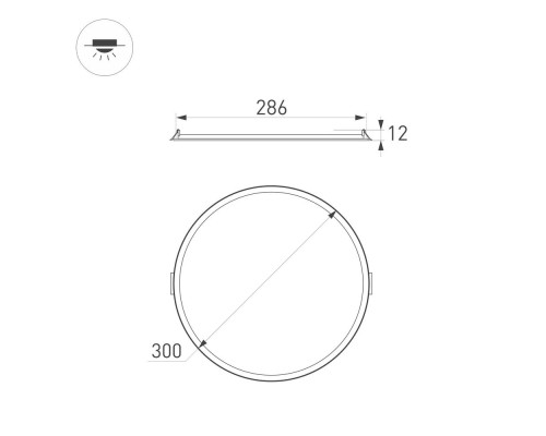 Светильник DL-EDGE-R300-24W Warm3000 (WH, 115 deg, 230V) 036068 Arlight Светильник DL-EDGE-R300-24W Warm3000 (WH, 115 deg, 230V) 036068 Arlight