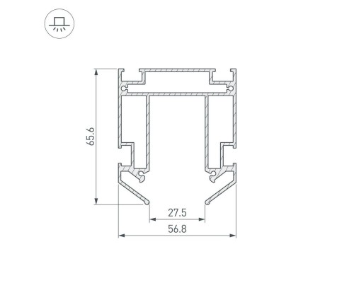 Профиль-держатель MAG-STRETCH-ORIENT-2000 036147 Arlight Профиль-держатель MAG-STRETCH-ORIENT-2000 036147 Arlight