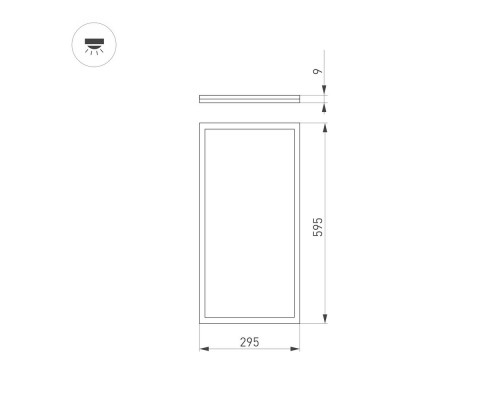 Светильник DL-INTENSO-S300x600-28W White6000 (WH, 120 deg, 230V) 036232 Arlight Светильник DL-INTENSO-S300x600-28W White6000 (WH, 120 deg, 230V) 036232 Arlight