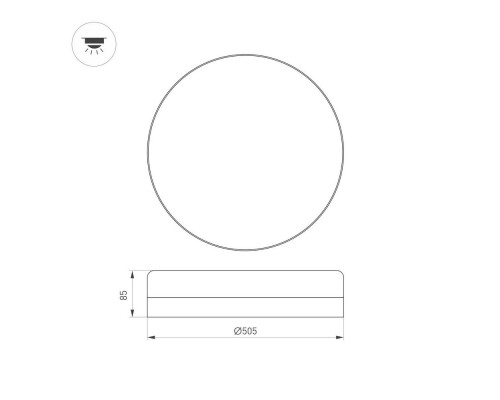 Светильник CL-SMURF-R500-50W Day4000-MIX (WH, 140 deg, 230V) 037446 Arlight Светильник CL-SMURF-R500-50W Day4000-MIX (WH, 140 deg, 230V) 037446 Arlight