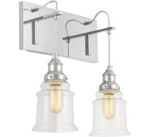 Бра Moletti LDW 6844-2 CHR+PR Lumina Deco