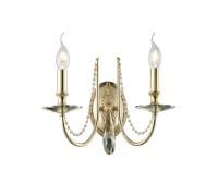 Бра Victoria VICTORIA AP2 GOLD/AMBER Crystal Lux