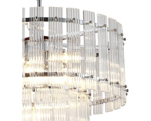 Подвесная люстра Ruby KG1112P-7 chrome/clear DeLight Collection