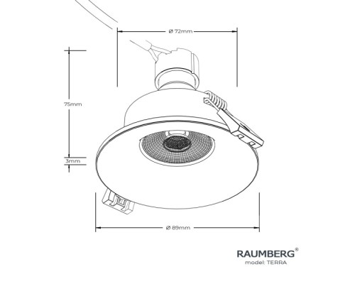 Точечный светильник Terra TerraCopper Raumberg