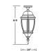 Потолочный светильник уличный ARSENAL L 91205LA Bl Oasis Light