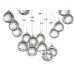 Потолочная люстра Tesoro Nickel Tesoro H 1.4.55.105 N Dio D'Arte