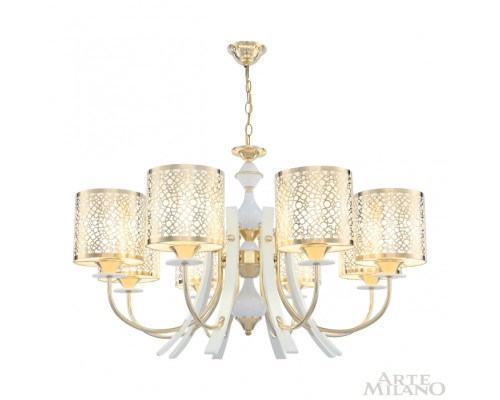 Подвесная люстра Florentia-6067 306067/8 Wh/Gd Arte Milano