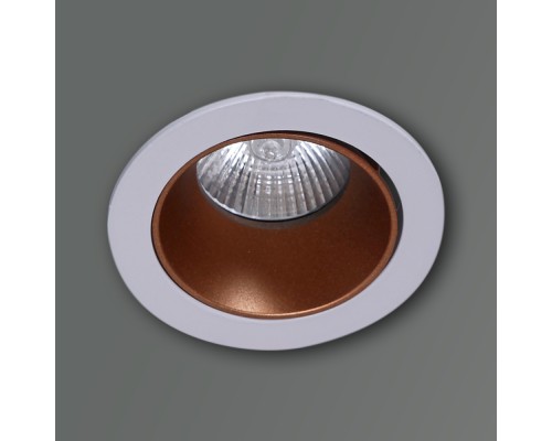 Точечный светильник  16085-9.0-001PT MR16 WT+ROSE GD Reluce