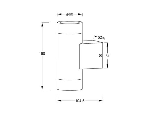 Архитектурная подсветка TUBE 5004-2 Gb Oasis Light