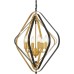 Подвесная люстра Crulia LDP 8005-6 BK+MD Lumina Deco