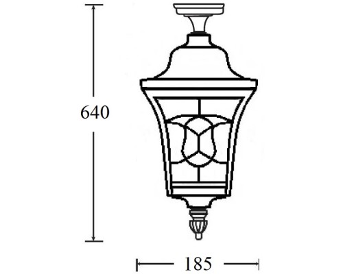 Потолочный светильник уличный VENECIA 2S 91805SA Bl Oasis Light