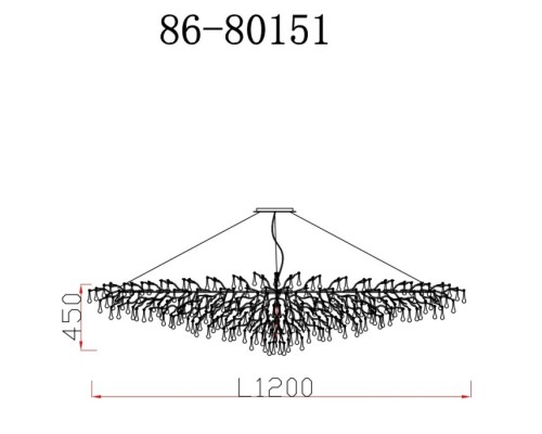 Подвесная люстра 8015 86-80151 Garda Decor