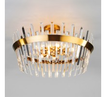 Потолочная люстра Steccato 10111/8 золотая бронза/прозрачный хрусталь Strotskis Eurosvet