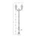 Наземный фонарь ARSENAL L 91210LA 02C E7 Bl Oasis Light