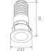Точечный светильник DL-RE DL-74180WH-1-WW DesignLed