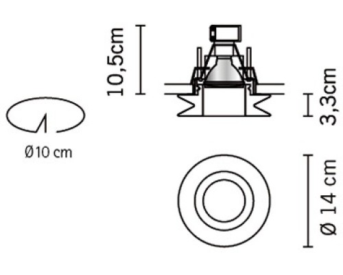 Точечный светильник Faretti D27F0101 Fabbian
