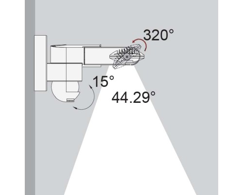 Настенный светильник уличный LEDSPOT W6144S-1-PIR S Oasis Light