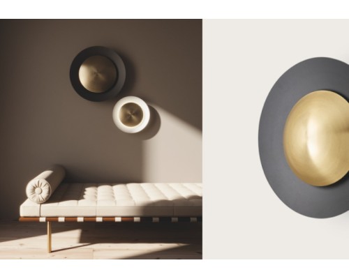 Настенный светильник Coss A1203/40 Matt Black + Diffuser 25 cm Matt Brass Aromas del Campo