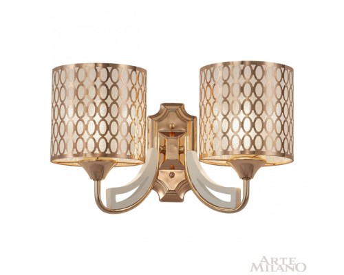 Бра Florentia-3387 303387/2W Wh/Gd Arte Milano
