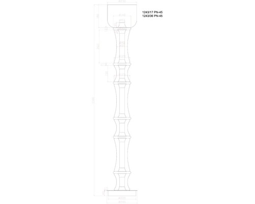 Торшер Volturn 1243/17 PN-45 Divinare
