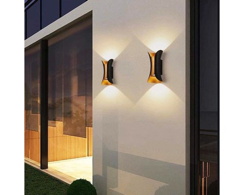 Архитектурная подсветка  86852-9.2-002KT LED2*5W BK+GD Reluce